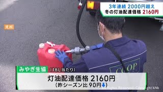 灯油の暫定価格１８リットル２１６０円 ３年連続２０００円超 みやぎ生協 [upl. by Bronnie]