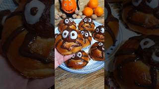 Brioche ragno 🥐🎃🕷️ ricetta recipe brioche ragni halloween breakfast easyrecipe colazione [upl. by Jae707]