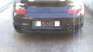 SCART 997 Turbo GT2 Sport exhaust Super Sound [upl. by Reitman]