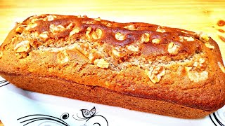 Gâteau en 4 minutes  recette facile de gâteau moelleux aux dattes et aux noix [upl. by Neelhtakyram517]