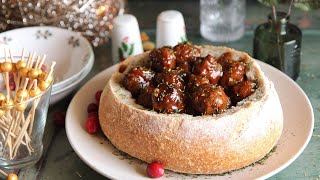 BBQ Cocktail Meatballs  Easy Party Recipe [upl. by Janelle]