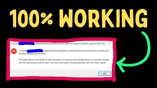 FIX The Application Has Failed To Start Because Its Side by side Configuration Is Incorrect [upl. by Aylad949]