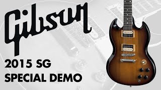 Gibson SG Special Guitar 2015 SG Special Demo Review [upl. by Eirehs]