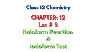 what is Haloform and Iodoform test [upl. by Aihsiek]