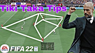 How to play tiki Taka in fifa 22 [upl. by Dorita754]