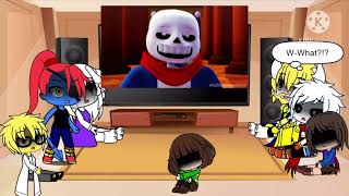 Undertale reacts “Determination” [upl. by Ellenej147]