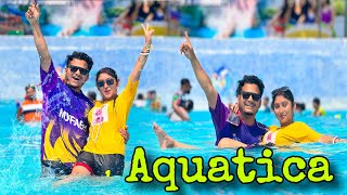 Aquatica kolkata  এই গরমের সবাই মিলে সারাদিন water park এ কাটালাম  💦 [upl. by Rehpotsirhk]