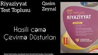 2023 Riyaziyyat Test TopluTriqonometrik funksiyaların cəminin və fərqinin hasilə çevrilməsi dim [upl. by Eniamert660]