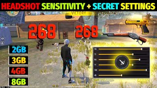 Free Fire Max Auto Headshot Trick 2024 Sensitivity  2gb 4gb 6gb Ram Headshot Sensitivity Setting [upl. by Hnirt]