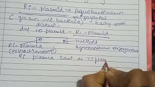 What are Ri plasmidRi plasmid diagram and detail complete explanation [upl. by Suilienroc501]