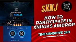 How to participate in Xninja XNJ launchpad  Earn Money with NFTs XNJ [upl. by Eenattirb]