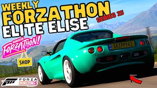 Forza horizon 5How to complete Weekly FORZATHON ELITE ELISEForzathon shoprewardsSeries 25 [upl. by Ahsenet]