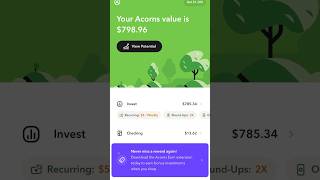 Invest Smart with Acorns Your Path to Financial Growth shorts investing acorns personalgrowth [upl. by Tristram]