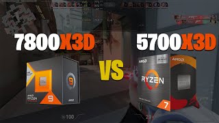 7800X3D VS 5700X3D  Valorant [upl. by Tadio233]