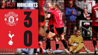 THREE WINS FROM THREE 🤩  Man Utd 30 Tottenham  WSL [upl. by Joash]