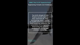 Facts About the B29 Superfortress in WW2 Engineering Triumphs and Challenges shorts [upl. by Areemas]