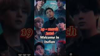 BTS world tour  BTS coming to India wepurpleyoubtsandbtsarmy [upl. by Elmira]