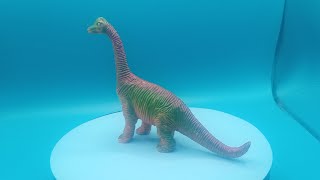 Vintage 1993 Rubber Brachiosaurus Toy Review [upl. by Arette]