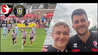 Cheltenham Town vs Harrogate Town  BRADBURY MASTERCLASS 92nd minute winner LIMBS  Matchday vlog [upl. by Oinigih]