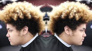 CRAZY TRANFORMATION BARBER TUTORIAL BURST FADEMOHAWK [upl. by Addis142]