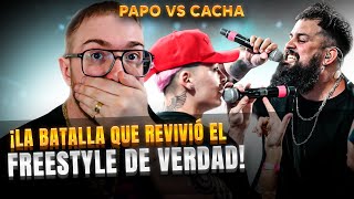 ¡LA BATALLA QUE REVIVIÓ EL FREESTYLE DE VERDAD  PAPO VS CACHA FINAL FMS ARGENTINA [upl. by Aivatnuahs]