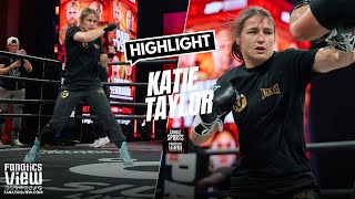 Katie Taylor Public Workout for Katie Taylor vs Amanda Serrano II Fight  Mike Tyson vs Jake Paul [upl. by Humberto514]