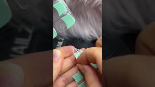 Sticker gel nail nailart nails nails nailtutorial nailpolish shorts shortvideo nailstickers [upl. by Annai]