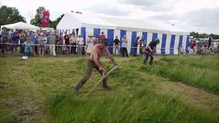 Scythe vs Brushcutter 1  South West Annual Scythe Festival  June 2010 [upl. by Gervase]