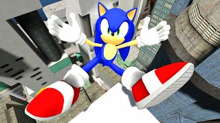 Sonic Ragdolls Jumps amp Falls GMOD Episode 397 [upl. by Kaazi387]