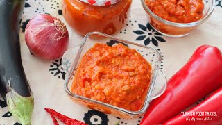 AJVAR  Best Summer Dip With Grilled Red Pepper amp Eggplant [upl. by Jasper]