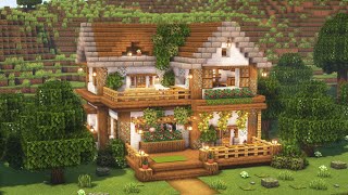 Minecraft How to Build an Aesthetic Cozy House  Tutorial [upl. by Kcirrez]