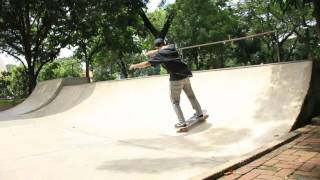 Skate Trick Tips  How to Axle Stall Fakie Out amp 5050 to Fakie [upl. by Rudolfo]