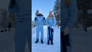 Do you know how I did that😜 snow challenge christmas funny ​⁠jaymondy [upl. by Brigitte538]