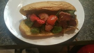 KIELBASA AND PEPPERS SANDWICH [upl. by Drusy581]