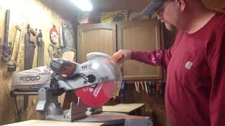 Review Ridgid 12 Sliding Miter Saw [upl. by Alesi372]