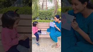 Shanaya ka drawing acha hai ya mummy ka youtubeshorts shortvideo comedy funnyvideos shanayasri [upl. by Ynohtnacram]