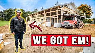 ULTIMATE Pole Barn CONSTRUCTION TOUR with Morton Building Expert [upl. by Hbaruas217]