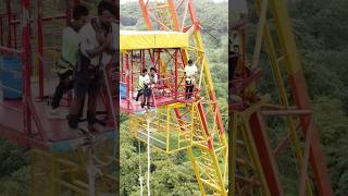 The Highest bungee jumping in Goa 🔥🔥 goa bungee freefall [upl. by Doowle]