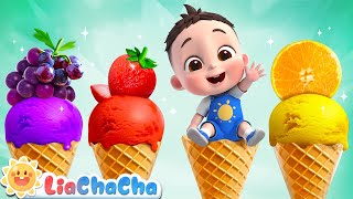 Ice Cream Truck Song  Fruit Ice Cream for Babies  Kids Songs amp Nursery Rhymes  LiaChaCha [upl. by Roots]