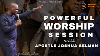 POWERFUL WORSHIP SESSION WITH APOSTLE JOSHUA SELMAN IN MIRACLE SERVICE [upl. by Monteria]