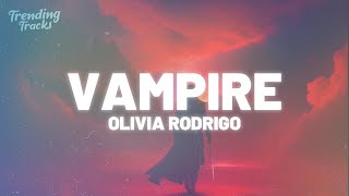 Olivia Rodrigo  vampire Clean  Lyrics [upl. by Akeit933]