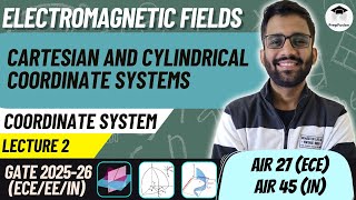 Cartesian and Cylindrical Coordinate Systems  EMFT  ECEEEIN  PrepFusion [upl. by Sadler303]