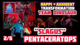 25 Mech Fans Toys TEAM DINOSAUR Dinobots Transformation Slug  Slagus [upl. by Anolahs]