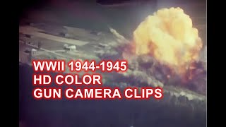 GUN CAMERA COMPILATION IN HD COLOR  P47 FIGHTERS STRAFING GERMANY 19441945  WWII DOCUMENTARY [upl. by Earl]