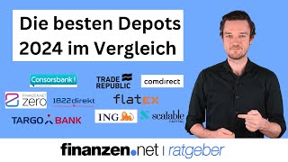 Depotvergleich 2024  OnlineBroker im Test  finanzennet [upl. by Nosecyrb723]