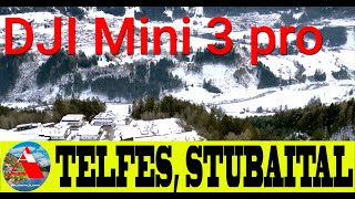 DJI Mini 3 pro  Winter snow  Telfes  Stubaital  Tirol  Austria [upl. by Irrep507]