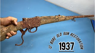 Gun restoration  12 Bore restoration video  restoration  restoration gun  Old gun restoration [upl. by Khai]