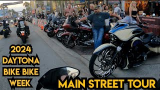 2024 Daytona Bike Week CRUISING MAIN STREET Day 1 [upl. by Silvester]