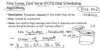 FCFS Disk SCHEDULING Algorithm explained briefly [upl. by Lilith]