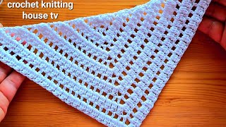 super facile super joli châle au crochet pour débutants étape par étape beautiful crochet shawl [upl. by Aham]